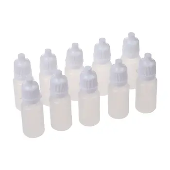 10 бр 10 мл 1/3 УНЦИИ LDPE Пластмасови бутилки-пипети за масло и лосион
