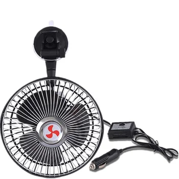 1БР 6-инчов автомобилен фен въздушно охлаждане, вентилатор на арматурното табло на автомобила, вентилатор на присоске, вентилатор за охлаждане на вятъра, Уреди за интериора на колата