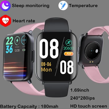 2023 Нови мъжки и женски смарт часовници Bluetooth Покана Водоустойчива IP67 смарт часовници Android, IOS Модерен спортен часовник