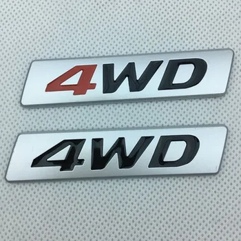 20X 3D матирана метална стикер Емблема на 4WD Икона 4X4 Стикер за стайлинг на автомобили Honda CRV Accord, Civic Suzuki Grand Vitara Swift, SX4