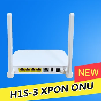 H1S-3 GPON EPON XPON 1GE + 3FE + 1POTS + WiFi ONU ONT английски фърмуер за рутер с 2 антени ac ont модем
