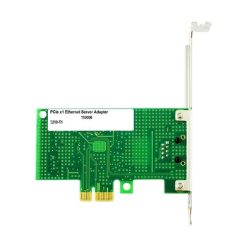 I210-T1 PCI-Ex1 Гигабитная однопортовая сървър мрежова карта с чип I210AT, Жичен настолна мрежова карта