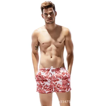 Seobean Спортни и Ежедневни Мъжки плажни дрехи, Летни Фини Модни шорти с принтом