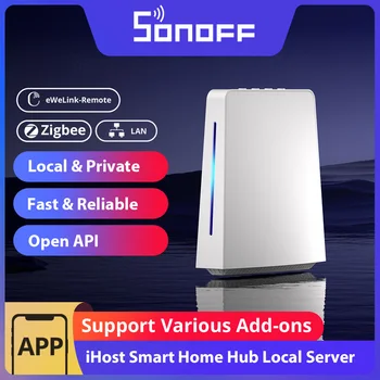 SONOFF IHost Smart Home Hub 2 GB/4 Gb Частен локален сървър AIBridge Отворен API Поддържа различни добавки се свързва към локално устройство