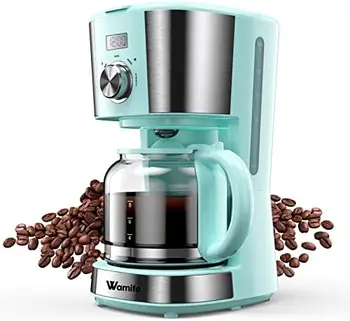 Tea - Програмируеми Капельная еспресо Машина с 12 Чаши, Кафе машина, с Таймер за Приготвяне на Кафе с Моите Decanter, Ретро Кафе машини за H