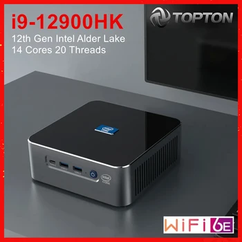Topton Игра Мини-КОМПЮТЪР на Intel 12th Генерал Core i9 12900HK 12900H Dual LAN Mini-Геймерский Компютър 8K HTPC PCIE4.0 Windows 11 WiFi6E BT5.2