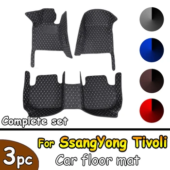 Автомобилни Постелки За SsangYong Tivoli XLV Air Grand LUVi 2015 ~ 2022 Защитен Мат Луксозни Постелки Кожени Килими Автомобилни Аксесоари