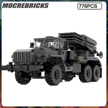 Военната серия 2B17 Ракета камион Торнадо G, строителни блокове, модел 