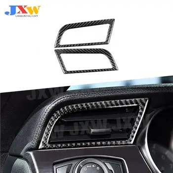 Вътрешна украса, изработени от въглеродни влакна, табло, на страничния изход климатик, отдушник, Декоративна рамка за Ford Mustang 2015-2019