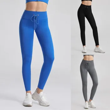Гамаши с ефект повдигащ, дамски модни гамаши за спорт и фитнес, гамаши, с висока талия, дамски секси панталони с корема, спортни обикновена спортни панталони
