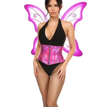 Дамски костюми в приказен стил, Корсет на талията, с криле на Ангел-пеперуди, костюми за Хелоуин, Екипировки за Cosplay, колан с крила