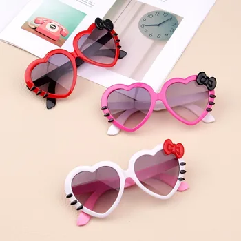 Детски слънчеви очила със сърца, сладки детски очила за момчета и момичета, Слънчеви очила с защита от ултравиолетови лъчи за деца