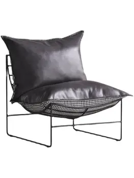 Дизайнерски единична разтегателен диван-фотьойл Nordic Light лукс изключително лесен ретро промишлен вятър мързелив балкон стол за почивка