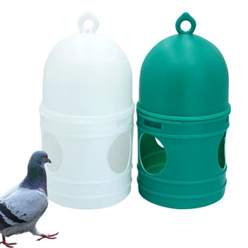 Диспенсер за вода за гълъби Обем 1 литър, Пияч за птици, Аксесоари за птичи клетки, Аксесоари за птичи клетки голям капацитет, с окачен дръжка