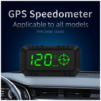 Дисплей Дигитален Авто HUD Скоростомер G7 Alarm Head Професионален