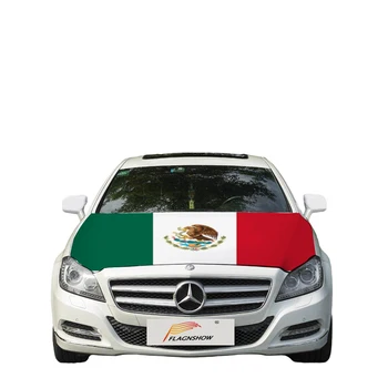 Калъф за кола от еластична тъкан свободно размер с мексиканския флаг