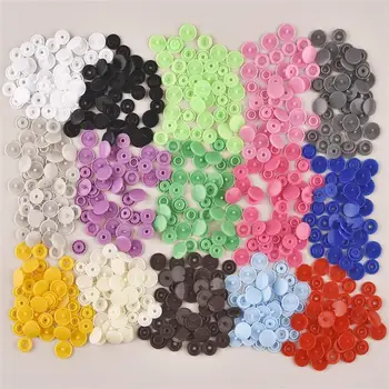 Копчета от цветна смола T5, четири в едно, детски дрехи, Пластмасови скрити копчета, завеси, скрити бутони