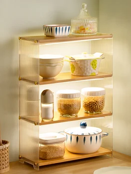 Кухненски шкаф рафтове за съхранение на шкафного тип за съхранение на чаши и чинии скоростна мултифункционална поставка за чаши, шкаф за пръчици за хранене