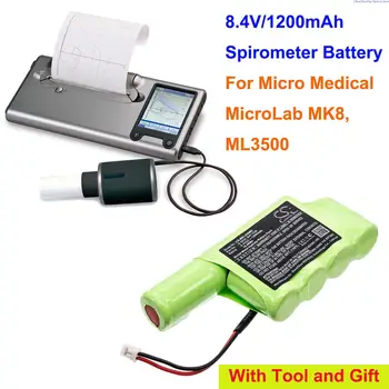 Медицински батерия OrangeYu 1200 mah E-0639, 292099, BAT1038 за Micro Medical MicroLab MK8, ML3500