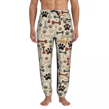 Мъжки Спортни панталони за Джогинг с Собачьими кости и Крака, Спортни панталони с отворен дъното