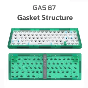 Нов CIY Gas67 Hotswap Структура Уплътнение Комплект Клавиатура и САМ 65% RGB Индивидуален Механичен Взаимозаменяеми преминете MX Type-C 5Pin/3Pin