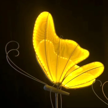 Нов дизайн на декоративни пътеки с пеперуди с двойно предназначение за сватба в градината
