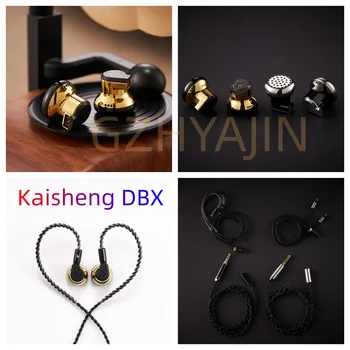 Нови Kaisheng DBX От Настоящето ковано дамасского злато, Титан сплав, тапи за уши с плоска глава, Hi-Fi, Лимитирана серия