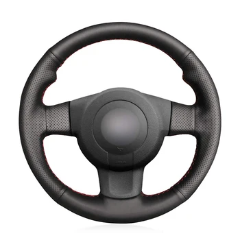 Пришити ръчно черни седалките на волана от изкуствена кожа за Seat Leon FR|Cupra (MK2 1P) 2005-2009/Ibiza FR (6