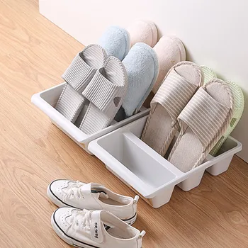 Проста и многофункционална домакински стойка за обувки в хола, вертикална стойка за съхранение на обувки, гардероб за съхранение на обувки, прахоустойчив