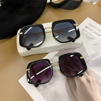 Реколта дамски слънчеви очила За жени, Мъжки Слънчеви очила, Маркови и дизайнерски очила с големи рамки, цветни очила Oculos De Sol UV400