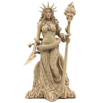 Са подбрани Статуя на Гръцката Богиня на Жълто/Бронзов Модел на Гръцката Богиня От Смола за Декор за Хола Спални