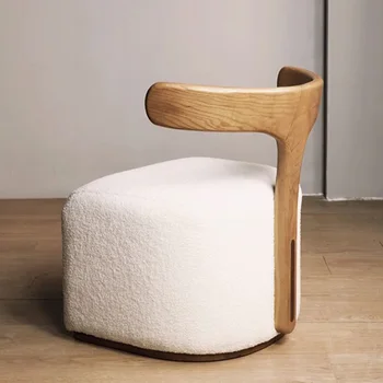 Скандинавски Дизайн Столче За Грим Възрастни Дървена Хоп Китайски Стол За Тоалетка Маса Хол Sillas Para Sala De Estar Мебелите За Дневна