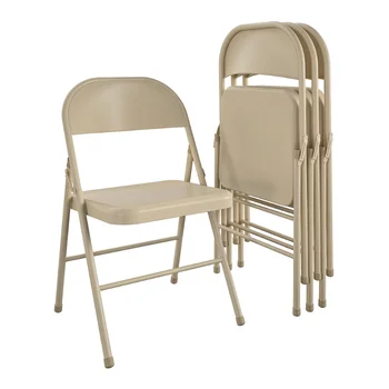 Стоманена сгъваем стол (4 групи), Бежовата мебели