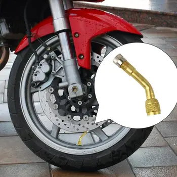 удължител клапан на велосипед гуми, Универсален удължител, Адаптер за изпомпване на въздуха, за мотоциклет, удължител с 90-градусным свита, автомобил под наем
