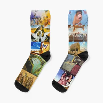 Чорапи Salvador Dali, чорапи за голф, мъжки зимни термоноски